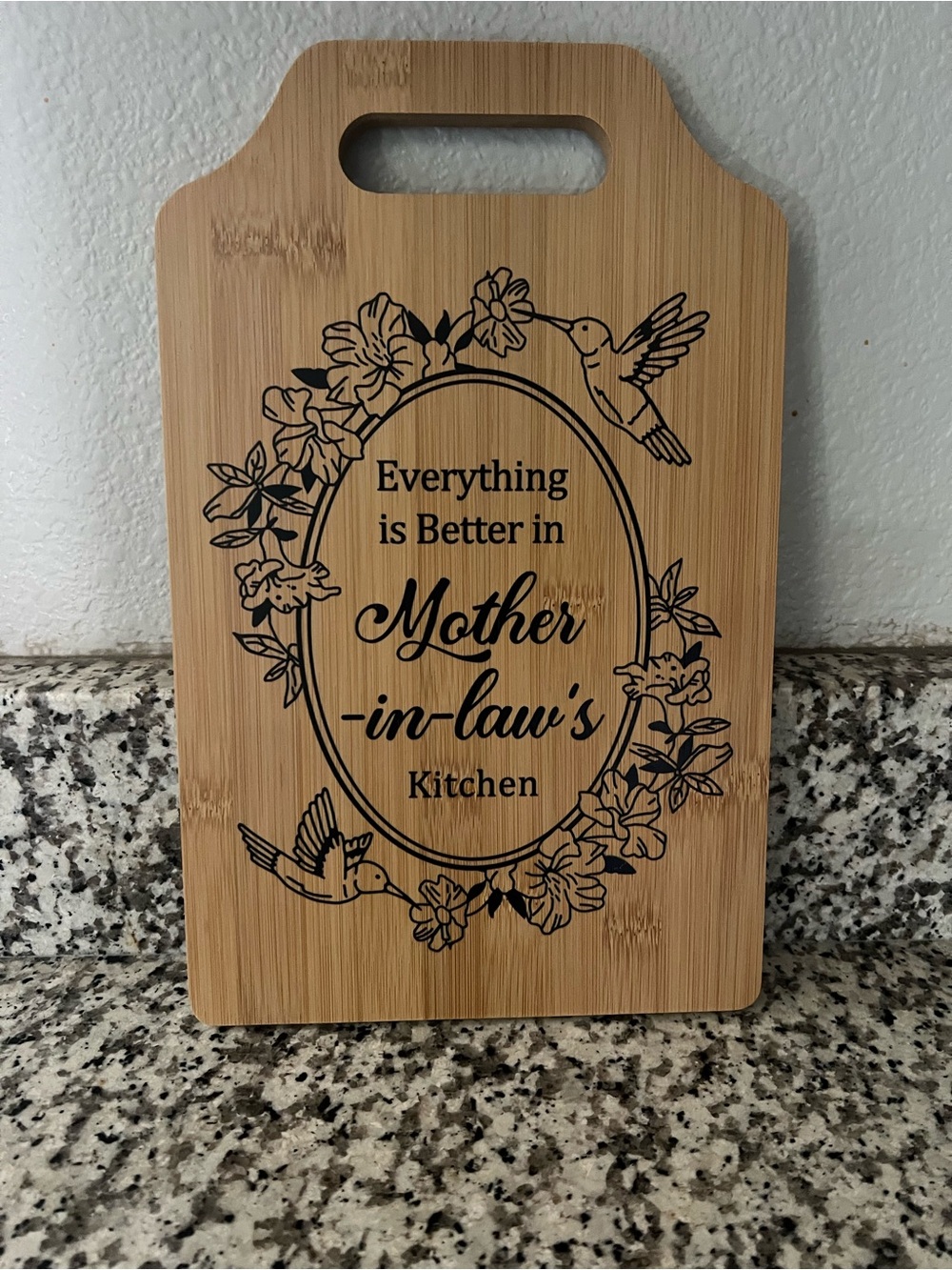 Bamboo 'Mother-in-law's Kitchen' Decorative Cutting Board